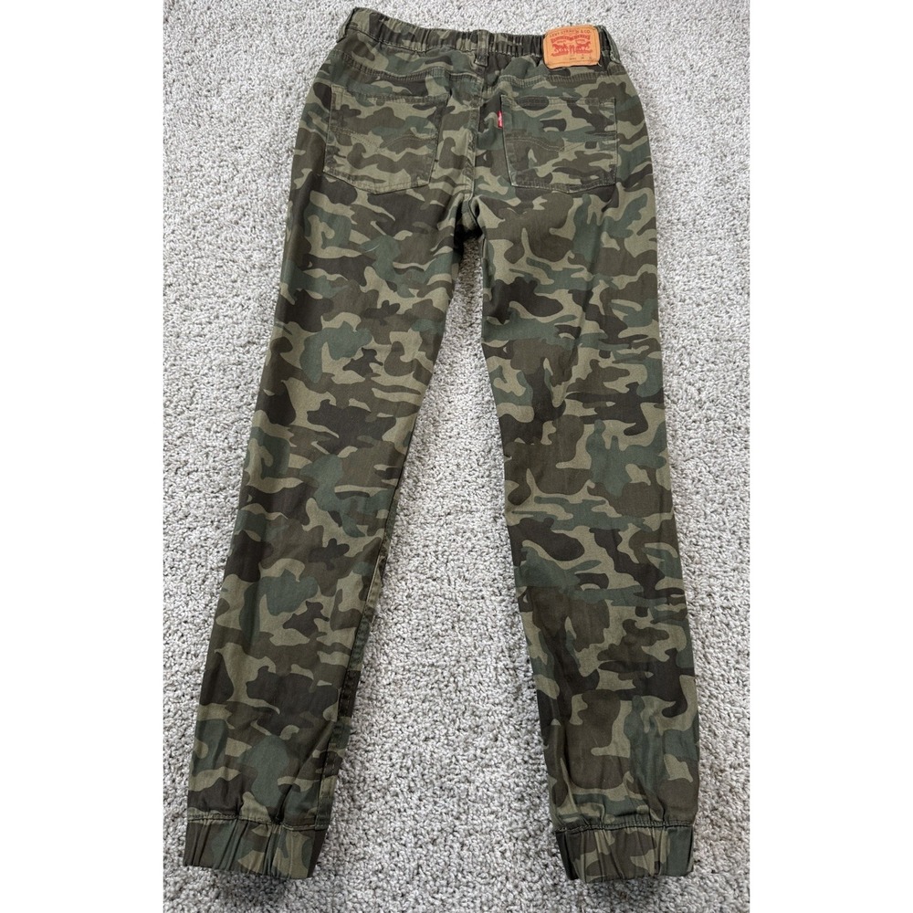 Levi's Camo Jogger Pants Drawstring Military Casual‎ Boys 16 28x28 - Picture 6 of 8